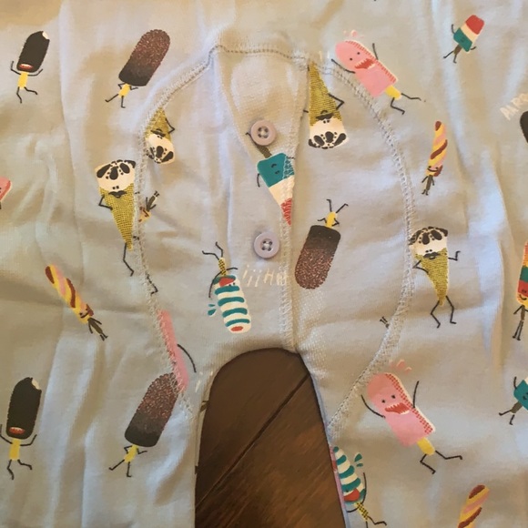 Kids Icecream Print Onesie PJ’s NWT by Arborist - Picture 5 of 6